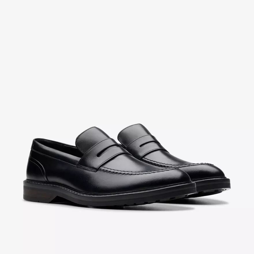 Scarpe da uomo Aldwin Step in pelle nera Scarpe da uomo Aldwin Step in pelle nera