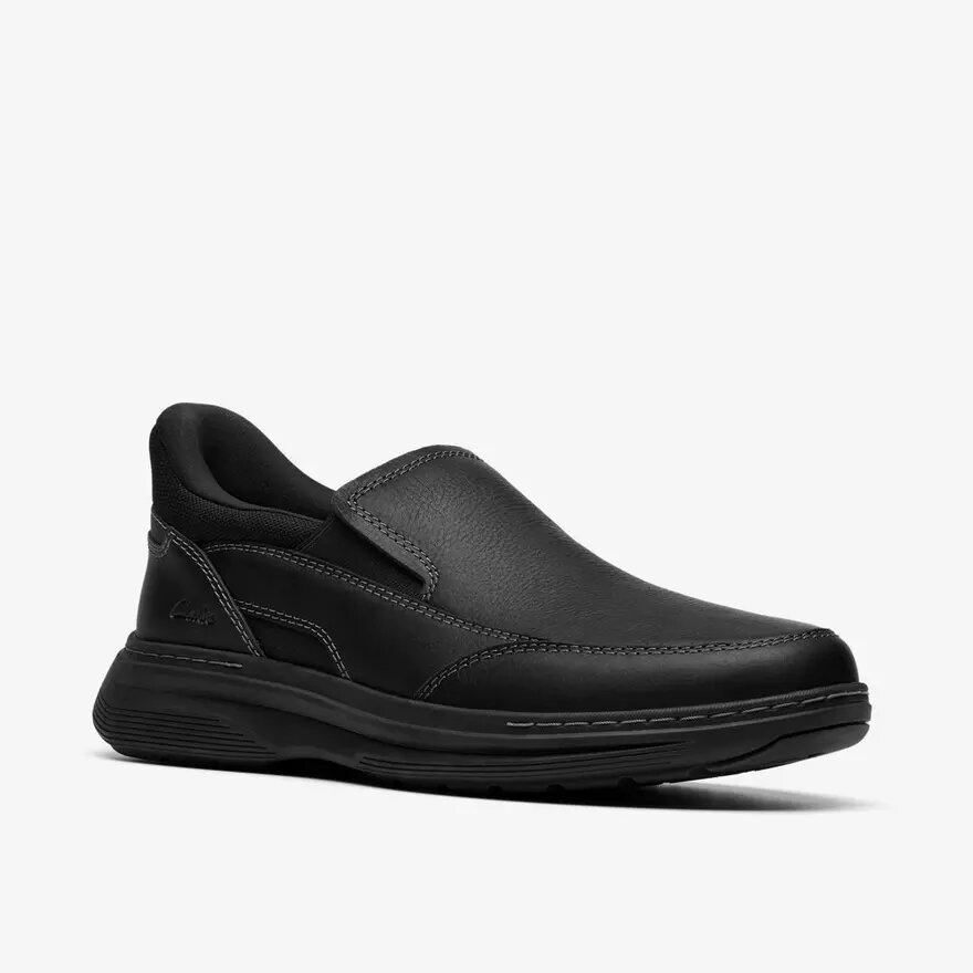 Scarpe da uomo Craftwell Step nere in pelle scamosciata, senza lacci Scarpe da uomo Craftwell Step nere in pelle scamosciata, senza lacci