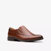 Scarpe da uomo Eldredge Step in pelle marrone scuro Scarpe da uomo Eldredge Step in pelle marrone scuro