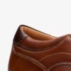 Scarpe da uomo Eldredge Step in pelle marrone scuro Scarpe da uomo Eldredge Step in pelle marrone scuro