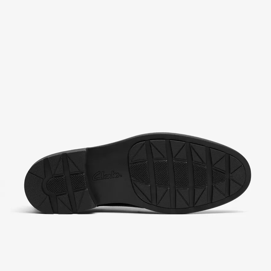 Scarpe da uomo Emmet lisce in pelle liscia nera Scarpe da uomo Emmet lisce in pelle liscia nera