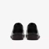Scarpe da uomo Emmet lisce in pelle liscia nera Scarpe da uomo Emmet lisce in pelle liscia nera