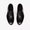 Scarpe da uomo Emmet lisce in pelle liscia nera Scarpe da uomo Emmet lisce in pelle liscia nera