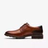Scarpe da uomo Emmet Plain in pelle marrone chiaro Scarpe da uomo Emmet Plain in pelle marrone chiaro