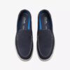 Scarpe da uomo Flexway Step in camoscio blu navy, mocassini estivi Slip-on senza lacci