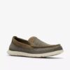 Scarpe da uomo Flexway Step in maglia color oliva Slip-on senza lacci