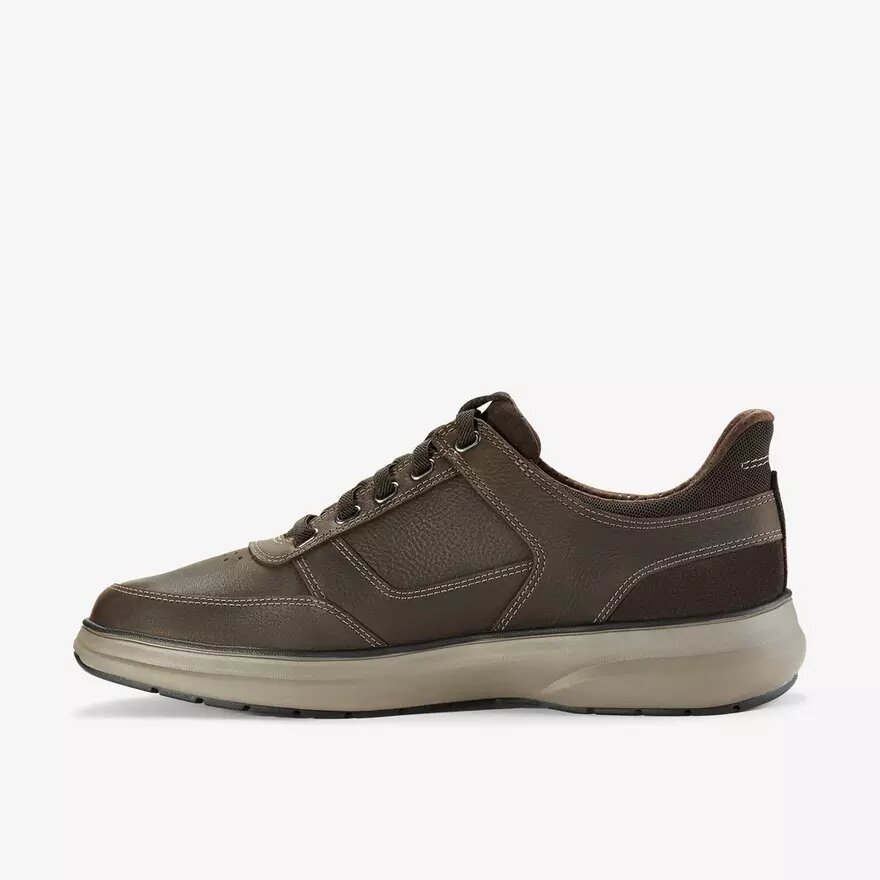 Scarpe da uomo Mullan Easy in pelle marrone scuro Scarpe da uomo Mullan Easy in pelle marrone scuro