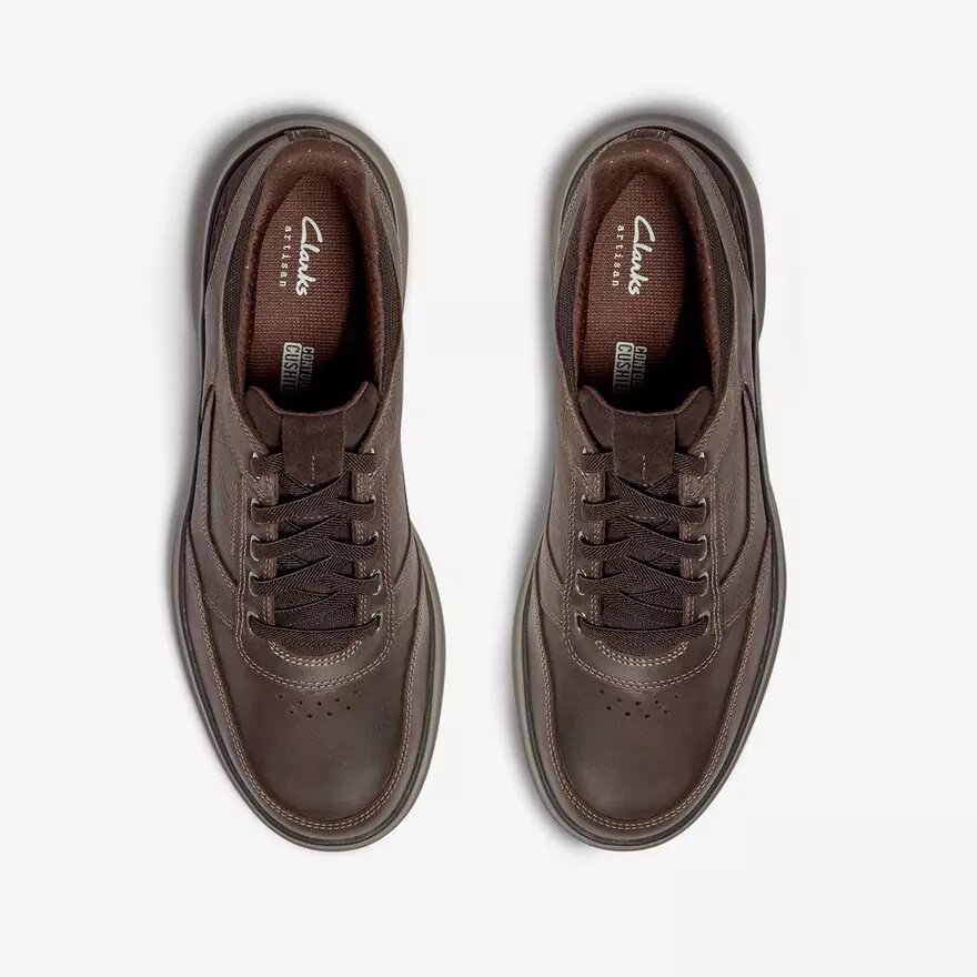 Scarpe da uomo Mullan Easy in pelle marrone scuro Scarpe da uomo Mullan Easy in pelle marrone scuro