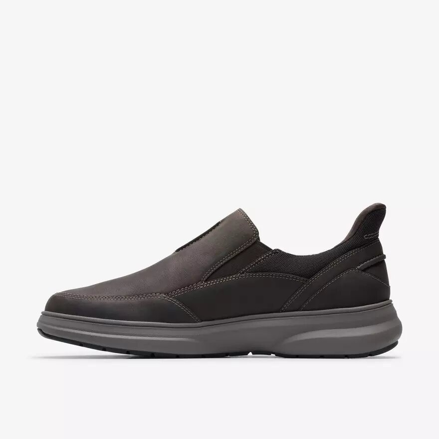 Scarpe da uomo Mullan Step in pelle marrone scuro Scarpe da uomo Mullan Step in pelle marrone scuro