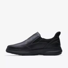 Scarpe da uomo Mullan Step in pelle nera