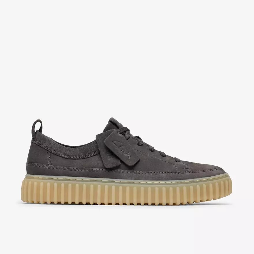 Scarpe da uomo Torhill Lace in nabuk grigio scuro Scarpe da uomo Torhill Lace in nabuk grigio scuro