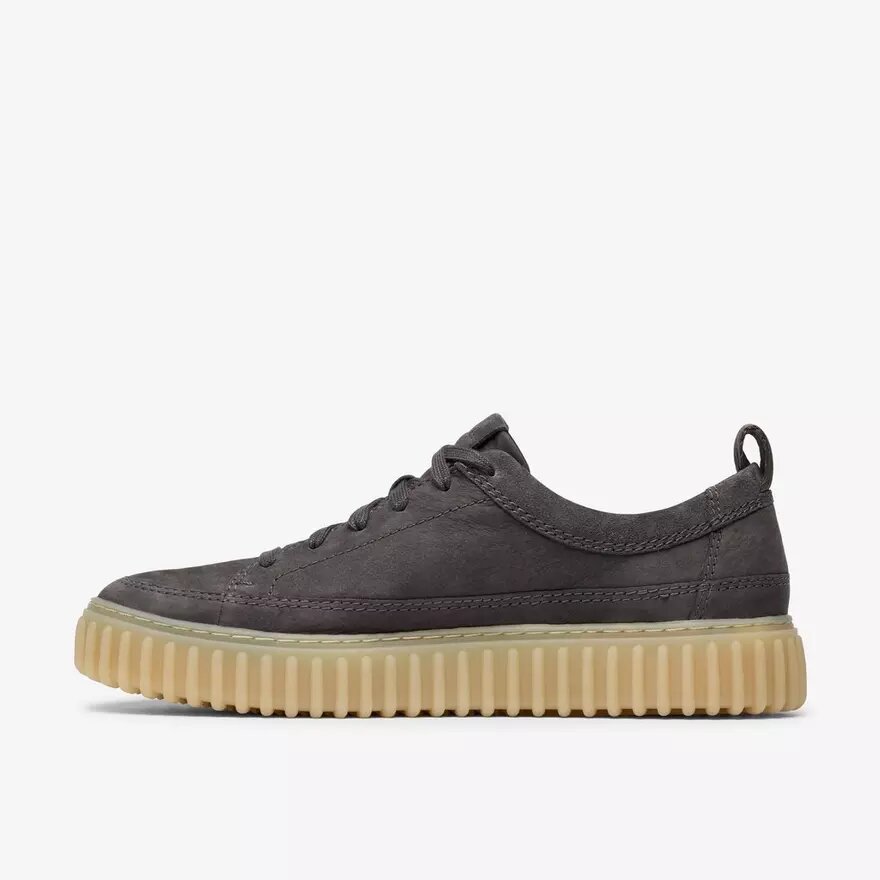 Scarpe da uomo Torhill Lace in nabuk grigio scuro Scarpe da uomo Torhill Lace in nabuk grigio scuro