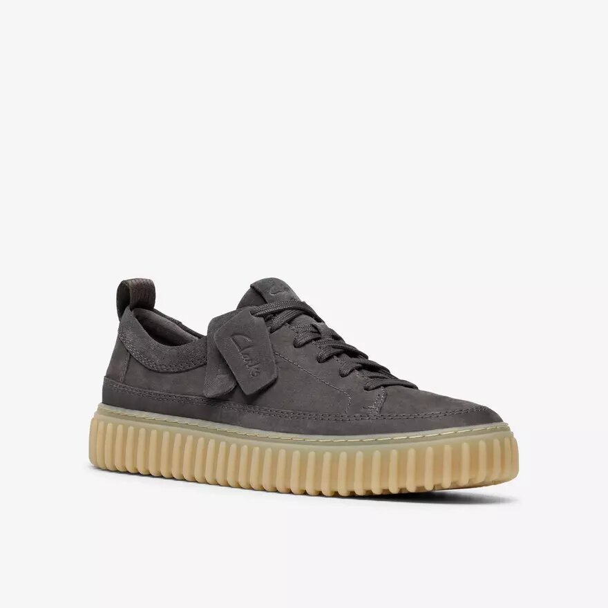 Scarpe da uomo Torhill Lace in nabuk grigio scuro Scarpe da uomo Torhill Lace in nabuk grigio scuro