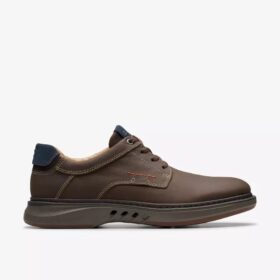 Scarpe da uomo Un Briley Pace in nabuk marrone | clarks