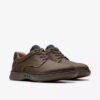 Scarpe da uomo Un Briley Pace in nabuk marrone | clarks