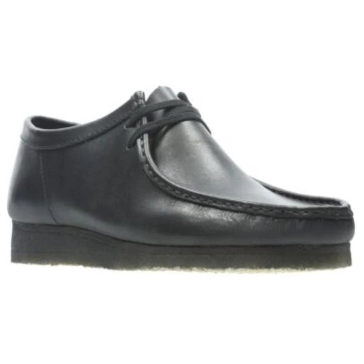 Scarpe da uomo Wallabee™ in pelle nera Scarpe da uomo Wallabee™ in pelle nera