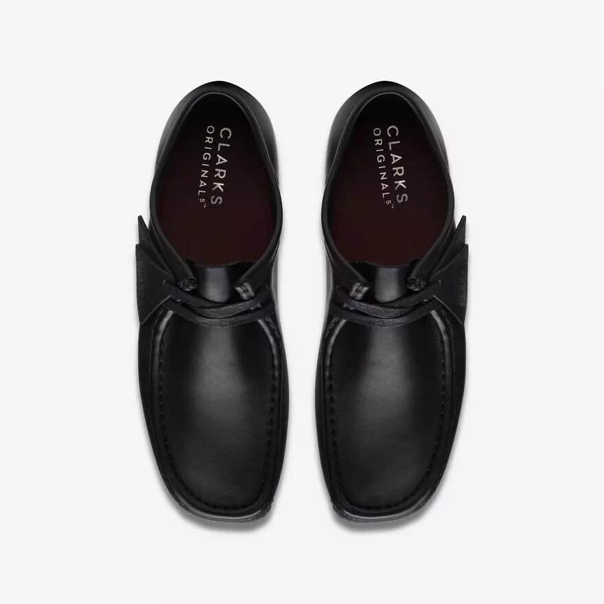 Scarpe da uomo Wallabee™ in pelle nera Scarpe da uomo Wallabee™ in pelle nera