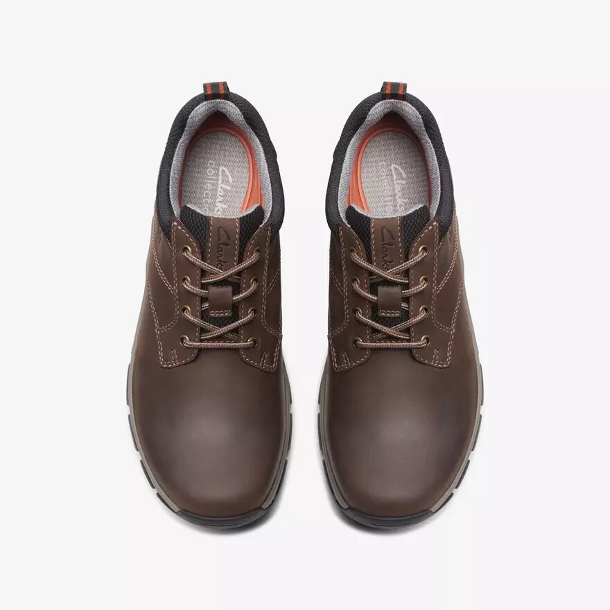 Scarpe da uomo Walpath Low in pelle marrone con lacci Scarpe da uomo Walpath Low in pelle marrone con lacci