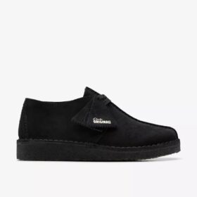 Scarpe Desert Trek da donna in pelle scamosciata nera