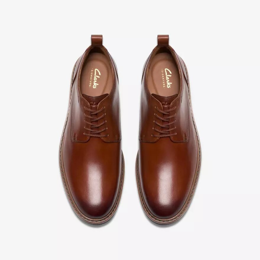 Scarpe Oxford da uomo Aldwin Lace in pelle color cuoio Scarpe Oxford da uomo Aldwin Lace in pelle color cuoio