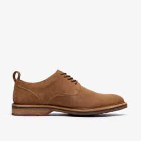 Scarpe Oxford da uomo Aldwin Lace in pelle scamosciata color cuoio