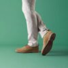 Scarpe Oxford da uomo Aldwin Lace in pelle scamosciata color cuoio