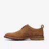 Scarpe Oxford da uomo Aldwin Lace in pelle scamosciata color cuoio