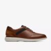 Scarpe Oxford da uomo Brantin in pelle marrone chiaro
