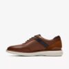 Scarpe Oxford da uomo Brantin in pelle marrone chiaro