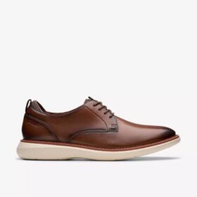 Scarpe Oxford da uomo Brantin Plain in pelle marrone chiaro