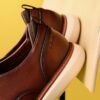 Scarpe Oxford da uomo Brantin Plain in pelle marrone chiaro