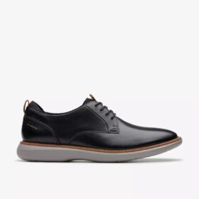 Scarpe Oxford da uomo Brantin Plain in pelle nera