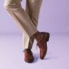 Scarpe Oxford da uomo Eldredge Cap in pelle marrone chiaro | Clark’s