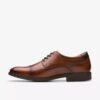 Scarpe Oxford da uomo Eldredge Cap in pelle marrone chiaro | Clark’s