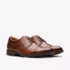 Scarpe Oxford da uomo Eldredge Cap in pelle marrone chiaro | Clark’s