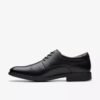 Scarpe Oxford da uomo Eldredge Cap in pelle nera | clarks