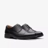 Scarpe Oxford da uomo Eldredge Cap in pelle nera | clarks