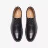 Scarpe Oxford da uomo Eldredge Cap in pelle nera | clarks