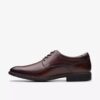 Scarpe Oxford da uomo Eldredge in pelle liscia marrone scuro | Clark’s