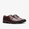 Scarpe Oxford da uomo Eldredge in pelle liscia marrone scuro | Clark’s