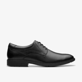 Scarpe Oxford da uomo Eldredge in pelle nera liscia | clarks