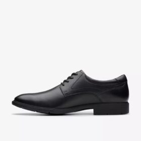 Scarpe Oxford da uomo Eldredge in pelle nera liscia | clarks