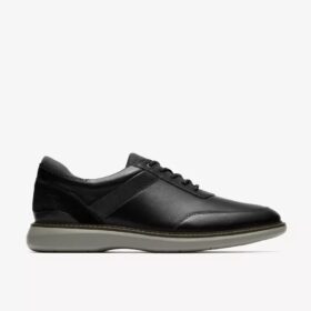 Scarpe Oxford da uomo in pelle nera modello Brantin