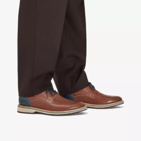 Scarpe Oxford da uomo Monahan in pelle liscia color cuoio | Clark’s
