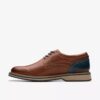 Scarpe Oxford da uomo Monahan in pelle liscia color cuoio | Clark’s