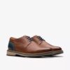 Scarpe Oxford da uomo Monahan in pelle liscia color cuoio | Clark’s