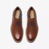 Scarpe Oxford da uomo Monahan in pelle liscia color cuoio | Clark’s