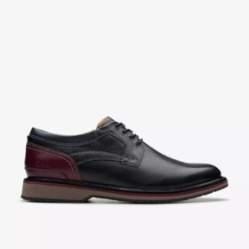 Scarpe Oxford da uomo Monahan in pelle liscia nera | Clark’s
