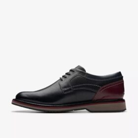 Scarpe Oxford da uomo Monahan in pelle liscia nera | Clark’s
