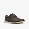 Scarpe Oxford da uomo Monahan Plain Stone in nabuk